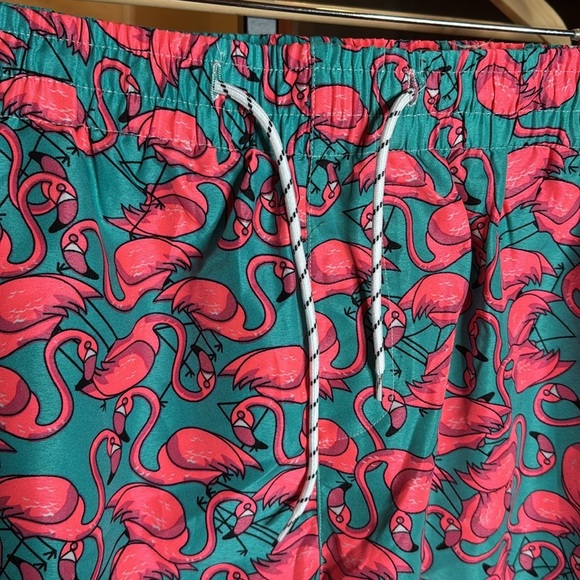 NWT SSLR Mens Swim Trunks Quick Dry with Mesh Lining Flamingo Size 40 XXL - Picture 10 of 16